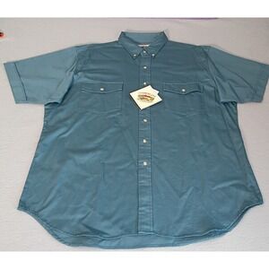 Cumberland Outfitters Western Shirt Men's Button Up Short Sleeves Sz XLarge NWT